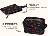 Bow Backpack for Women with Lunchbox, Stylish Daily Carry Backpack Set for School Travel and V1366-AZ2-W-18306