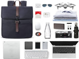 Laptop Backpack, Water Resistant Canvas With Anti Theft Compartments, Blue, 14 in, 28 x 14 x 38 cm V1237-ZY-807-332