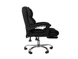 Levede Gaming Chair Office Computer Black Footrest OF1037-BK