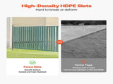 Bottom Locking Privacy Slats, Double-Wall Vertical Bottom-Locking Slats with Wings for Chain-Link V952-SBDYYSBTSBDYG4UFTV0