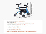 Rollator Walker with Seat for Seniors, Foldable Rolling Walker, Lightweight Aluminum Mobility V952-ZLZXQLSLHJQ13HJYW001V0