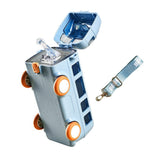 Bus Water Bottle for Kids 500 ml Bus Straw Water Cup with Strap Portable Bus Shape Water Cup V1370-AZ4-05455