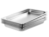 6 Pack Hotel Pans, Full Size Anti-Jam Steam 0.8mm Thick Stainless Steel Restaurant Steam Table V952-11QCCPWG25YCP9ZNIV0