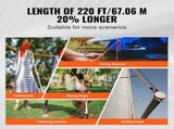 Double Braided Polyester Rope, 19 mm x 67.06 m, 24 Strands, 88.96kN Breaking Strength Outdoor V952-HCCLSDL34INC4OPUHV0
