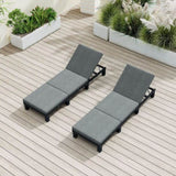 Black Rattan Sunbed with Adjustable Recline V264-OTF-531S-BLK-1