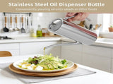 304 Stainless Steel Oil Dispenser Bottle, 23.7 fl oz Olive Oil Dispenser with Drip-Free Spout, V1369-AZ3-W-08754