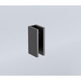 120x120cm Double Door Corner Shower Black U-Brackets with SS Hinges for Contemporary Bathrooms V63-949391