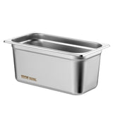 8 Pack Hotel Pans, 1/3 Size Anti-Jam Steam Pan with Lid, 0.8mm Thick Stainless Steel Steam Table V952-13FCCPBXG8JTBFFA9V0