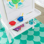 White Deluxe Wood Easel set for kids V178-12618