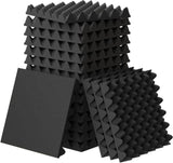 12 Acoustic Panels, 30x30x3cm - Self-Adhesive High Density Absorbing Wall Tiles for Effective V1188-MS-325-0043
