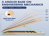 Portable Wooden Slant Board for Calf Stretching Squats Calf Stretcher Pilates Physical Therapy V1258-DP02-C-133