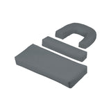 Levede Foldable Beach Lounge Chairs with Face Hole Grey OD1066-DG