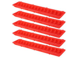 5Set Thicken Bird Feeder Outdoor Hanging Plastic Pigeons Feeding Device Cage Accessory Red V1294-YM0901-3111210045211