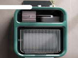 Wall Mounted Tissue Large Capacity Waterproof Stylish Decorative Practical Toilet Paper Storage V1294-YM0703-3112230035312