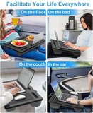 CARLA HOME Oversized Portable Lap Desk with Cushion,Mouse Pad, Tablet and Phone Holder which Fits Up LSB-36162