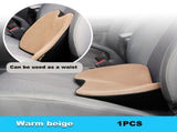 Khaki Mini Car Cushion - Memory Foam Height-Boost Cushion with Removable Mesh Cover - Driver V888-ELOSUNG13729