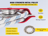 Twin Sheave Block and Tackle 1.02-1.27cm 3048-6096cm Twin Sheave Block with Braid Rope V952-SHLSJTZ12MM46MJLSV0