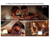 Touch Wake Up Night Light with Sunrise Simulation Alarm Clock, 3 Ways Dimmable Warm White Bedside V1188-MS-205-10