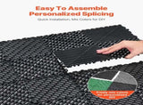 Interlocking Drainage Mat, 31 x 31 cm Modular Interlocking Cushion, 24 Pcs Splicing Drainage Mats, V952-CKPSD12X12INM0OD3V0