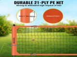 Outdoor Portable Volleyball Net System, Adjustable Height Aluminum Poles, Professional Volleyball V952-PQWTZ323YCLGRY89QV0