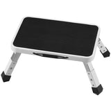 VEVOR Step Stool 1-Step 150KG Capacity, Folding Steel Step Ladder 3 Adjustable Height, Portable V952-JYTDGYBWFSKZJ2NKYV0
