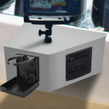 Side Console Boat Switch Panel Sounder Mount Alloy Bracket Fish Finder Mount Oxidation Aluminium V985-OXIDATIONSIDECONSOLE