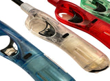 12x Clear Long Gas Lighter for BBQ Kitchen Cigarette w/ Safety Lock - Assorted Colours V563-HO-009-12PC