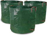 3-Pack 72 Gallon Yard Waste Bags, Reusable Heavy Duty Collapsible Garden Leaf Bags with Plastic V1258-DP02-C-243