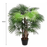 Artificial Wide Leaf Fan Palm Tree 90cm V637-DP1197764
