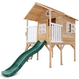 Lifespan Kids Archie Elevated Cubby House with Green Slide V420-LKCH-ARCHIE-EL