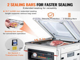 DZ-400/2F Automatic Vacuum Sealer Food Vacuum Sealing Packing Machine 220V V952-DZ-400-2FDSBZJ001V3