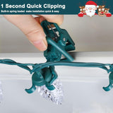 Christmas Lights Universal Spring Clips, 50 Count Quick Spring Clips for Holiday Light Decorations, V1192-AZ-W-3850