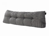Giselle Headboard Pillow for Sitting in Bed, Upgraded Shredded Foam Reading Wedge Cushion for Lumbar HBP-WAVBTN-COR-GY-D