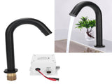 G1/2 Black Sensor Faucet Copper Vertical Intelligent Automatic Washbasin Tap Kitchen Sink Faucet V1294-YM0901-3112200134411