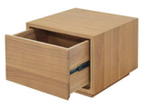 Oscar 1 Drawer Low Bedside Table V199-BS050NMNI