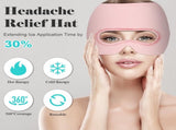 Migraine Hat - Eye Mask - Cooling Eye Mask - Headache - Hot & Cold Pack - 3-in-1 Pain V1188-MS-313-0734