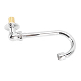 Foot Pedal Faucet Stainless Steel G1/2 Thread Wall Mounted Knee Valve Basin Tap for Hospital Railway V1294-YM3112220073411-0421