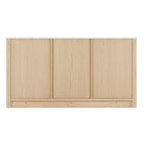 Artiss Buffet Sideboard Marble Style Tabletop - Pine FUR-T-SID-01-WD-ABC
