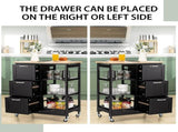Kitchen Island Cart with Storage, Drawers, Shelves V178-68284