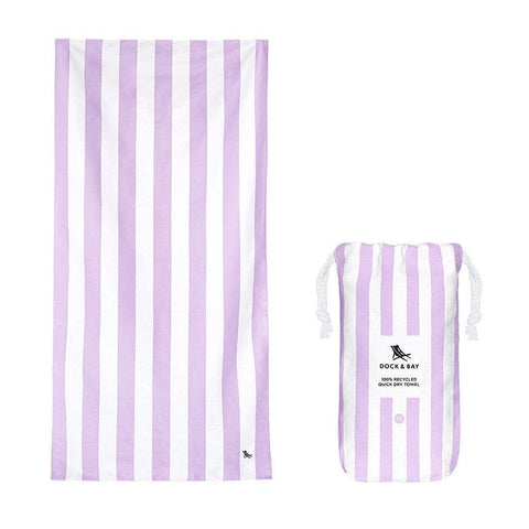 Dock & Bay Beach Towel Cabana Collection XL | Quick Dry | Lombok Lilac DB-TOWLB-CAB-XL-PPL-R