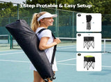 Everfit Foldable Tennis Hopper Stand with Wheels Holds Up to 150 Balls BSR-A-TENNIS