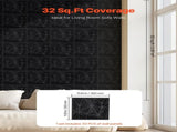 3D Panels, 33-Pack 30 x 30 cm PVC Modern Art Minimalist Diamond Tiles, 2.97 m Coverage Accent V952-PVC3DQBXDYSJ6XSHBV0