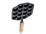14 Hole Takoyaki Maker Grill Pan Cast Iron Nonstick Octopus Meat Balls Mould Baking Plate for Home V1294-YM0901-3118240108011