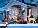 LED White Christmas Lights Outdoor, String Lights Plug in Extendable, 8 Modes Christmas Tree V1107-124-30758-WHT-100M1000