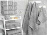 Green Luxury 6-Piece Combed Cotton Towel Bale Set - Ultra Soft & Absorbent Bath, Hand, Face Towels V888-ELOSUNG27923