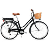 Valk Laneway 5 Vintage Electric Bike, Torque Sensor equipped eBike, Medium, Black V219-BIKEVBVA1BKA