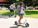 MONVELO Folding Scooter Dual Large Wheels White RR1009-WH_NZ