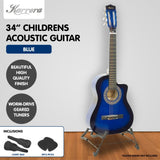 Karrera Childrens 34in Acoustic Guitar Kids - Blue CC34-BU