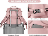 40L Travel Backpack Cabin Bag, Dry Wet Sorting, with Luggage Strap, 42 x 30 x 20 cm, Beige V1188-MS-325-0355