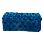 Elsa Navy Blue Velvet Ottoman-Rectangular V264-OTM-801V-BLU-NA-1